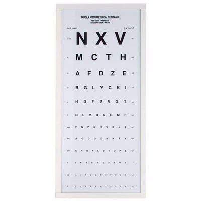 Immagine di Ottotipo luminoso monoyer 3m semplice