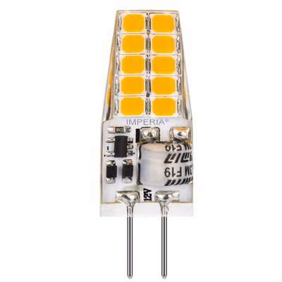Immagine di Lampadina LED Bispina G4 Ac/Dc12V 2,2W 3000K 220 Lumen luce calda