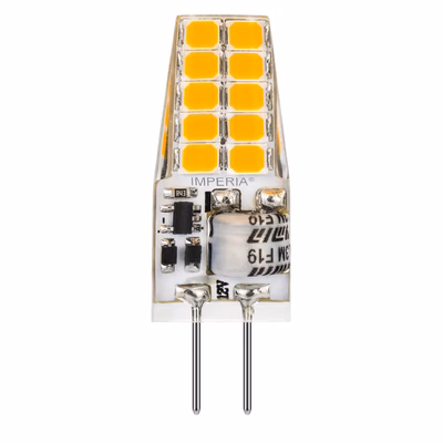 Immagine di Lampadina LED Bispina G4 Ac/Dc12V 2,2W 6500K 220 Lumen luce fredda