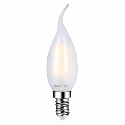 Immagine di Lampadina LED Colpo Di Vento Filament Smerigliate E14 4W 2700K 470 Lumen luce calda
