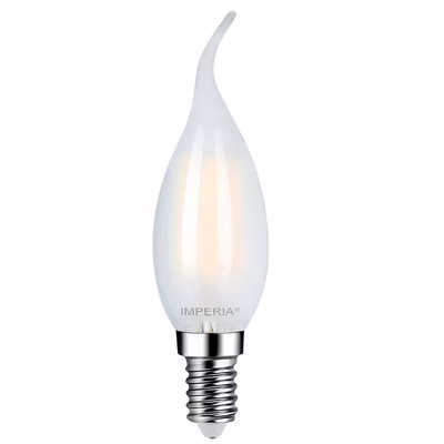 Immagine di Lampadina LED Colpo Di Vento Filament Smerigliate E14 6W 2700K 810 Lumen luce calda
