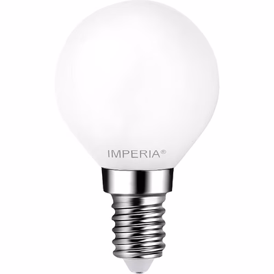 Immagine di Lampadina LED Sfera Filament Opale Fullglass E14 4W 6000K 470 Lumen luce fredda