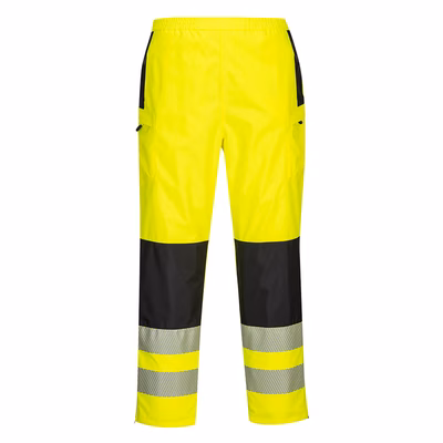 Immagine di Pantaloni pw3 antipioggia donna hi-vis PORTWEST PW386 colore Yellow/Black taglia L