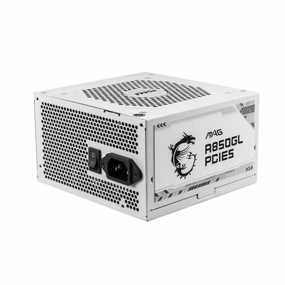 Immagine di Alimentatore per PC 850 w MSI MAG A850GL PCIE5 WHITE MPGA850G-PCIE5W