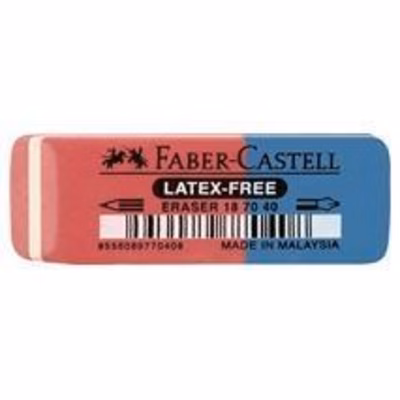 Immagine di Gomma in caucciù FABER CASTELL 7070-40 colore rosso-blu