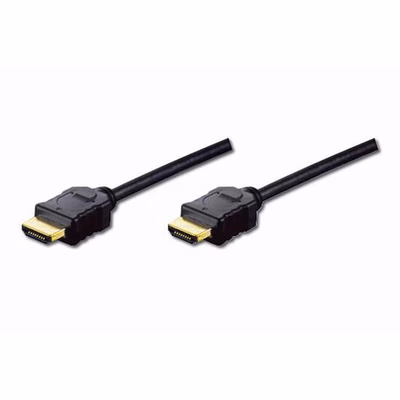 Immagine di Cavo HDMI DIGITUS 3D con ethernet doppia schermatura mt. 3 colore nero