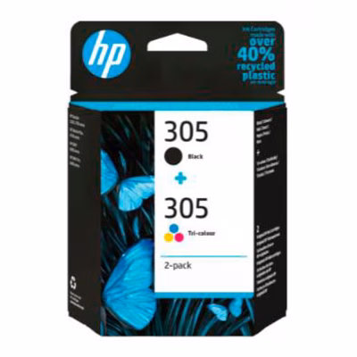 Immagine di Combo pack Inkjet HP 305 6ZD17AE nero+colore
