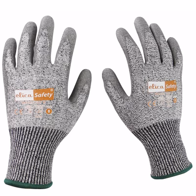 Immagine di Guanti ELICA SAFETY MACH3 antitaglio spalmati PU taglia 12 - paio
