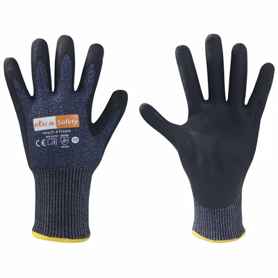 Immagine di Guanti ELICA SAFETY MACH4 FOAM CUT C antitaglio spalmati schiuma nitrile taglia 11 - paio