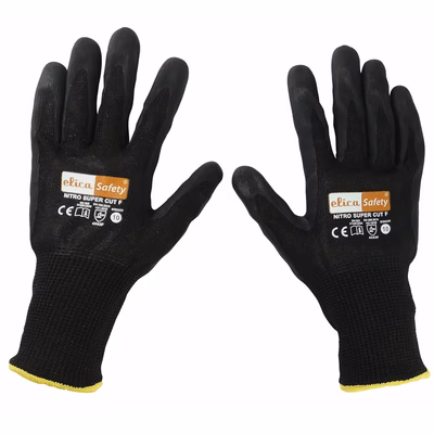 Immagine di Guanti ELICA SAFETY NITRO SUPER CUT F antitaglio spalmati schiuma nitrile taglia 10 - paio