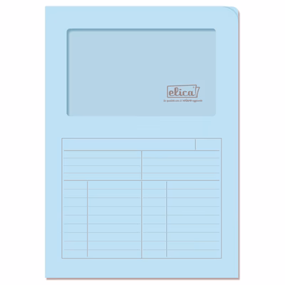 Immagine di Cartellina ELICA FINEXTRA ad L azzurra