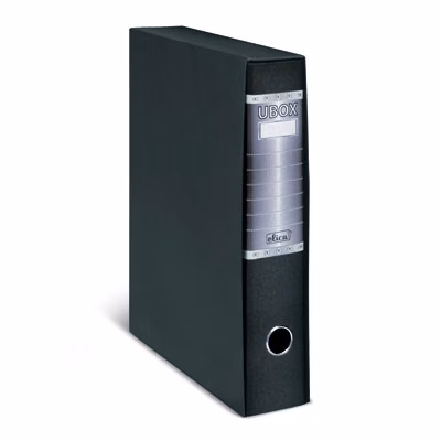 Immagine di Raccoglitore ELICA U-BOX dorso cm 5 protocollo colore nero