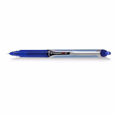 Immagine di Roller a scatto colore blu PILOT HI-TECPOINT V5 RT punta superfine mm 0,5