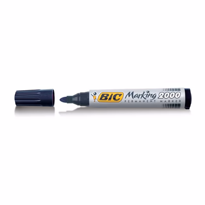 Immagine di Pennarello permanent BIC MARKING 2000 punta conica colore nero