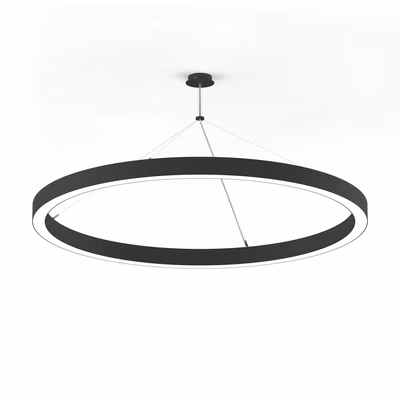 Immagine di Lampada a sospensione XAL MINO 60 CIRCLE 1500 colore nero con rosone 3000°k