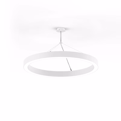 Immagine di Lampada a sospensione XAL MINO 60 CIRCLE 1000 colore bianco con rosone 3000°k