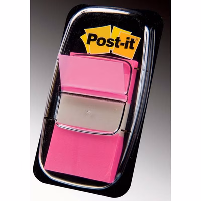 Immagine di Post-it 3M index segnapagina 680-21 rosa vivace