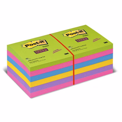 Immagine di Post-it 3M 654-12ssuc super sticky ultrac. 76x76