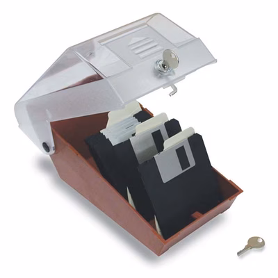 Immagine di Contenitore portafloppy 40 posti con serratura