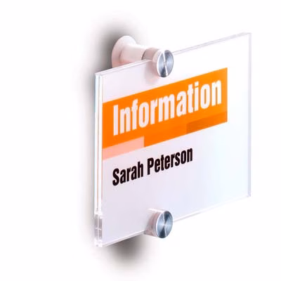 Immagine di Targa DURABLE CRYSTAL SIGN in perspex cm 14,8x10,5