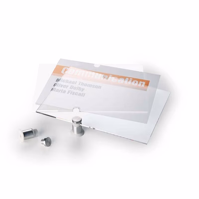 Immagine di Targa DURABLE CRYSTAL SIGN in perspex cm 21X14,8