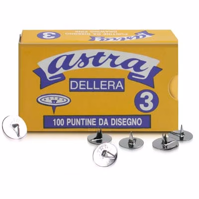 Immagine di Puntine da disegno n.3 1 punta 100 pezzi