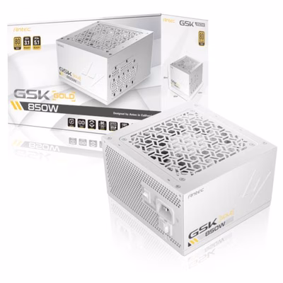 Immagine di Alimentatore per PC 850 w ANTEC GSK 850 WHITE GSK850WHITEEC