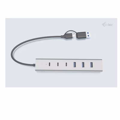 Immagine di Usb-c/usb-a charging metal hub 7po.