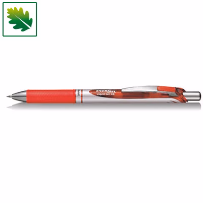 Immagine di Roller ink gel a scatto colore rosso PENTEL ENERGEL CLICK XM punta fine mm 0,7