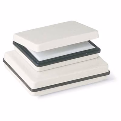 Immagine di Cuscinetto per timbri in metallo cm 8x12 neutro