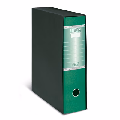 Immagine di Raccoglitore ELICA U-BOX dorso cm 8 protocollo colore verde
