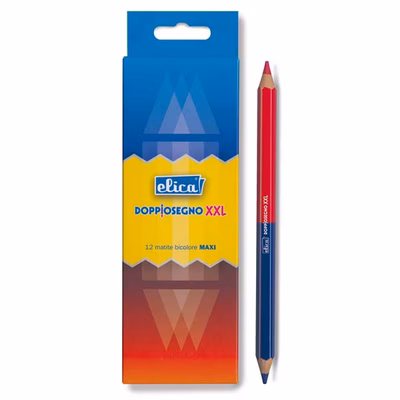 Immagine di Matita gigante ELICA bicolore DOPPIOSEGNO XXL