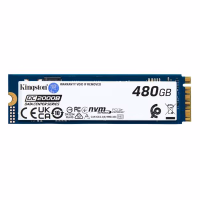 Immagine di Ssd interni 480 gb pcie gen 4.0 x 4 nvme KINGSTON SSD Enterprise DC2000B M.2 NVMe PCIe 4.0 480GB per