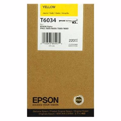 Immagine di Inkjet EPSON C13T603400 giallo 220 ml