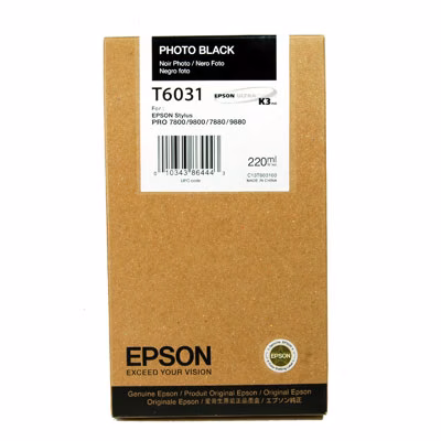 Immagine di Inkjet EPSON C13T603100 nero foto 220 ml