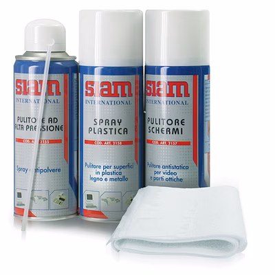 Immagine di Kit di pulizia per pc 4 elementi