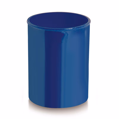 Immagine di Bicchiere portapenne in plastica blu