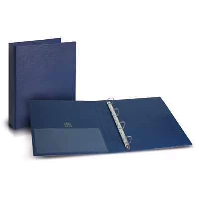 Immagine di Cartella SANREMO 2000 22x30 4 anelli a D mm 25 blu