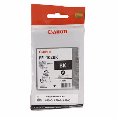 Immagine di Inkjet CANON PFI-102BK 0895B001AA nero 2200 copie
