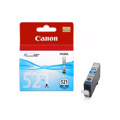 Immagine di Inkjet CANON CLI-521C 2934B001 ciano 446 copie