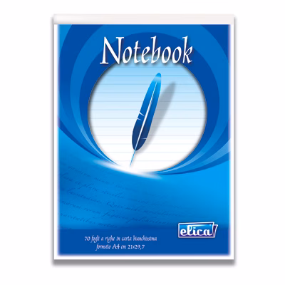 Immagine di Blocco notes ELICA NOTEBOOK A4 righe ff 70 g60