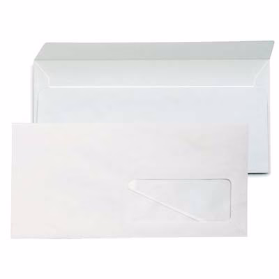 Immagine di Buste commerciali g 80 cm 11x23 c/finestra per imbustamento automatico