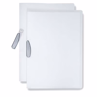 Immagine di Cartellina con clip LEONARDI CLIPPER trasparente