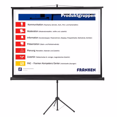 Immagine di Schermo proiezione con treppiede cm 180x180