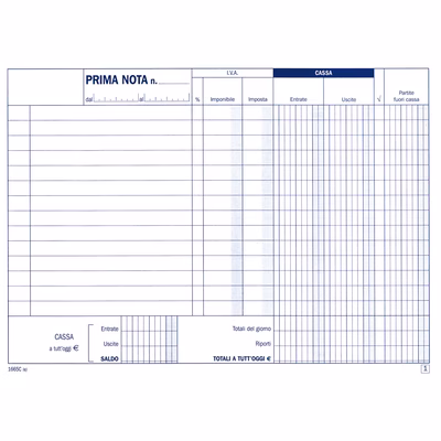 Immagine di Prima nota cassa FLEX 1665C 50x2 cm 23x14,8