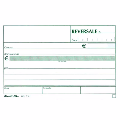 Immagine di Reversali di incasso FLEX 1631C 50x2 cm 17,3x9,9