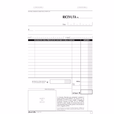 Immagine di Ricevute sanitarie FLEX 16547 50x2 cm 14,8x23