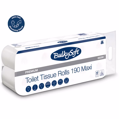 Immagine di Carta igienica BULKY SOFT PREMIUM 2 veli 190 strappi metri 19,95