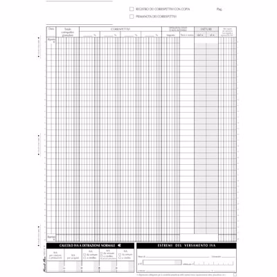Immagine di Prima nota iva corrispettivi FLEX 168512C00 12x2
