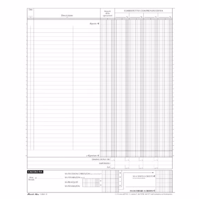 Immagine di Registro corrispettivi FLEX 1386N pg14 cm 24,5x31